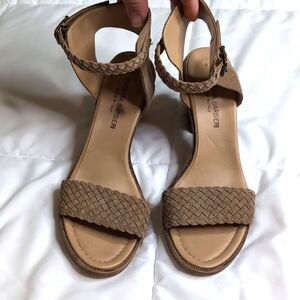 Barbara Barbieri Women's 8.5 Tan Leather Heeled Sandal